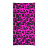 Pink Neck Gaiter w/ Stacked Logo