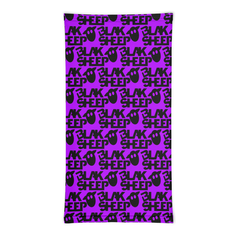 Purple Neck Gaiter w/ Stacked Logo