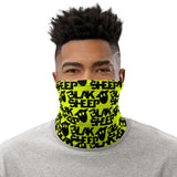 Yellow Neck Gaiter w/ Stacked Logo
