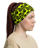 Yellow Neck Gaiter w/ Stacked Logo