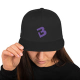 B Logo Snapback Hat