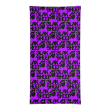 Purple Neck Gaiter w/ Stacked Logo