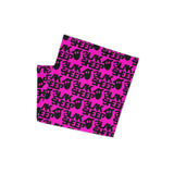 Pink Neck Gaiter w/ Stacked Logo