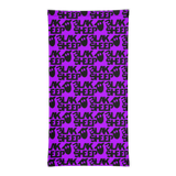 Purple Neck Gaiter w/ Stacked Logo