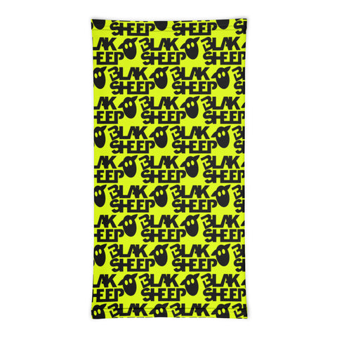 Yellow Neck Gaiter w/ Stacked Logo