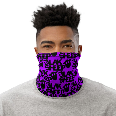 Purple Neck Gaiter w/ Stacked Logo