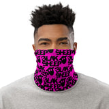 Pink Neck Gaiter w/ Stacked Logo