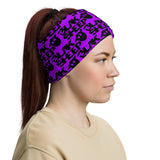 Purple Neck Gaiter w/ Stacked Logo