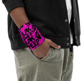 Pink Neck Gaiter w/ Stacked Logo