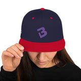 B Logo Snapback Hat